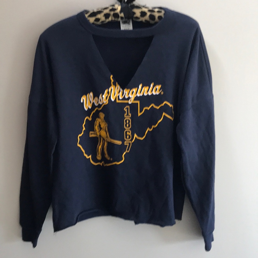 NWOT VS PINK WVU mountaineers sweatshirt